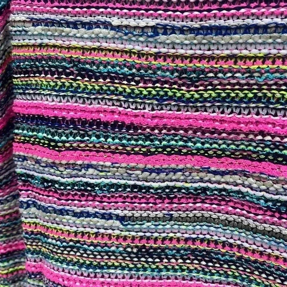St. John Multi color knit stripe sleeveless sweater top XL - Picture 2 of 6